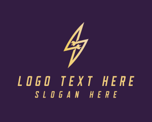 Electric - Lightning Plug Electric logo design
