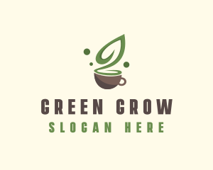 Organic Green Tea  logo design