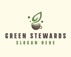 Organic Green Tea  logo design