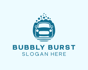 Car Bubble Wash  logo design