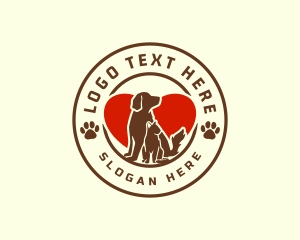 Animal Heart Grooming Logo