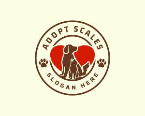 Animal Heart Grooming logo design