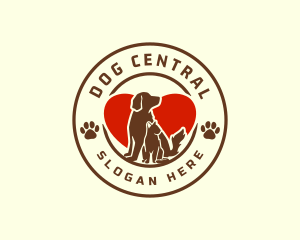 Animal Heart Grooming logo design