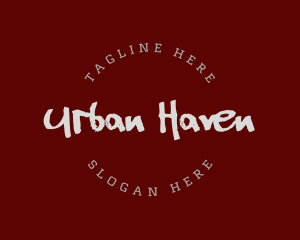 Urban Rustic Graffiti logo design