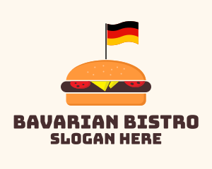 German Burger Sandwich  logo