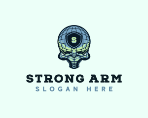 Strong Atlas Man logo design