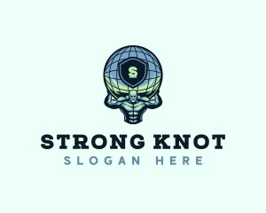 Strong Atlas Man logo design