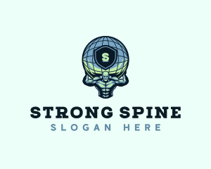 Strong Atlas Man logo design