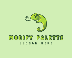 Lizard Chameleon Pet  logo design