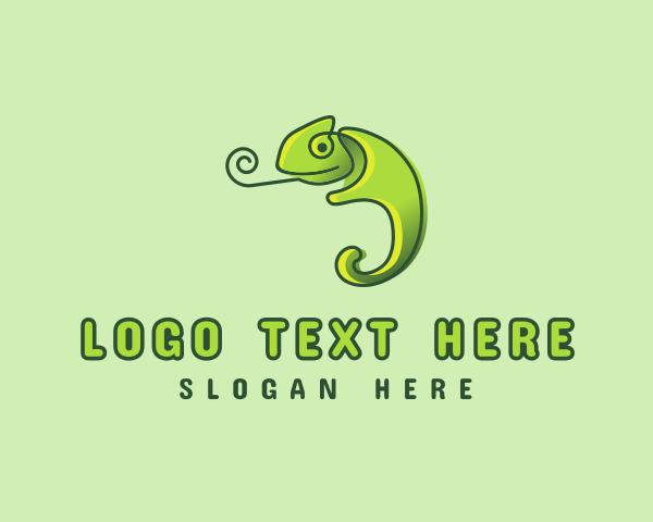 Chameleon logo example 2