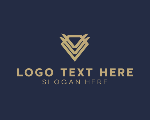 Elegant Modern Diamond Gem logo