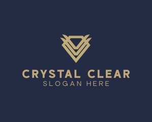 Elegant Modern Diamond Gem logo design