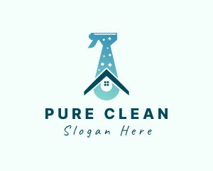 Home Cleaning Disinfectant logo design