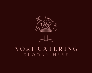 Floral Cake Bakery logo design