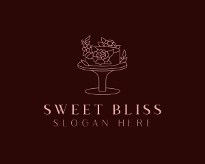 Floral Cake Bakery logo design