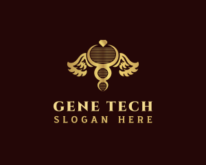 DNA Medical Wings logo design