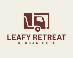 Minimal Transport Truck Logo