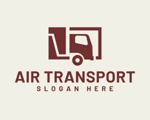 Minimal Transport Truck logo design