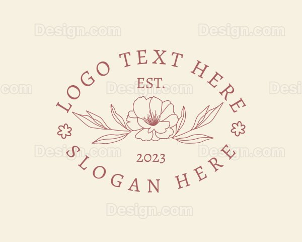 Elegant Floral Leaf Logo