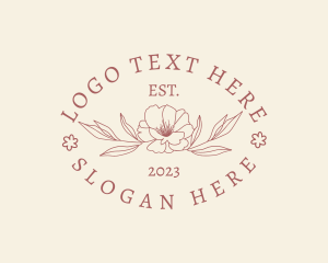 Elegant Floral Leaf logo