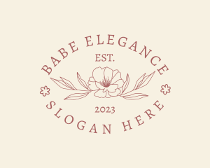 Elegant Floral Leaf logo design