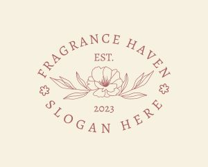 Elegant Floral Leaf logo