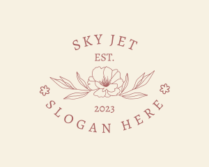 Elegant Floral Leaf logo