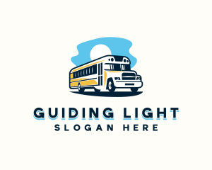 School Bus Transportation logo design