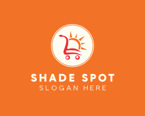 Sunny Shopping Cart logo design