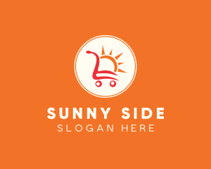 Sunny Shopping Cart logo design