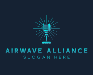 Radio Podcast Microphone logo