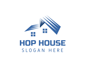 Modern Roof House logo design