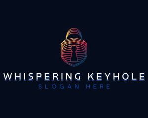 Padlock Security Technology logo design