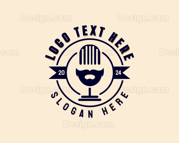 Mustache Microphone Podcast Logo