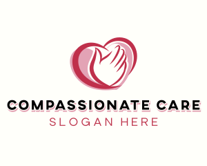 Heart Hand Healthcare logo design