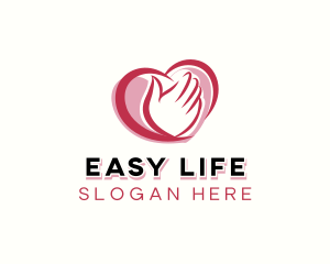 Heart Hand Healthcare logo design