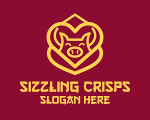 Golden Asian Pig logo