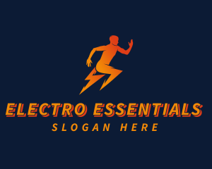 Running Athletic Electric Bolt logo