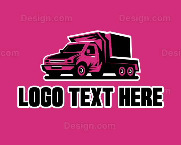 Pink Cargo Truck Logo