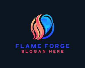 Ice Fire Energy logo design