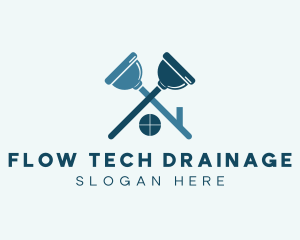 Housekeeping Plunger Tool logo design