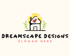 Daycare Kindergarten House logo design