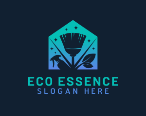 House Eco Cleaning  logo design