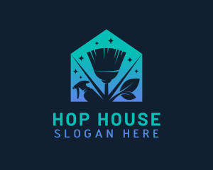 House Eco Cleaning  logo design