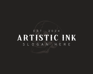 Gothic Skull Tattoo logo