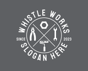 Hipster Industrial Tools logo design