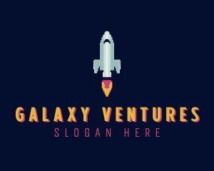 Rocket Ship Pixel logo