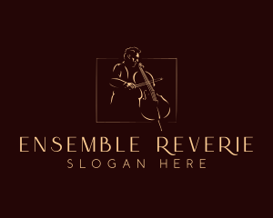 Classical Cello Musician logo