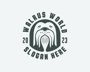 Wild Arctic Walrus  logo design