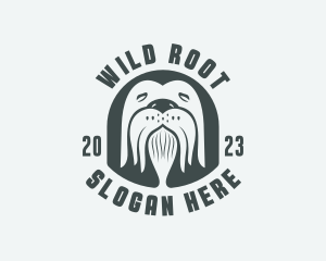 Wild Arctic Walrus  logo design